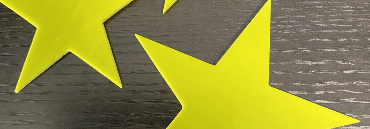 Christmas Stars - Yellow