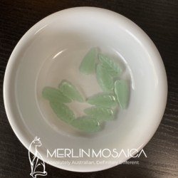 Green Leaves - Cloudy (10x23mm)