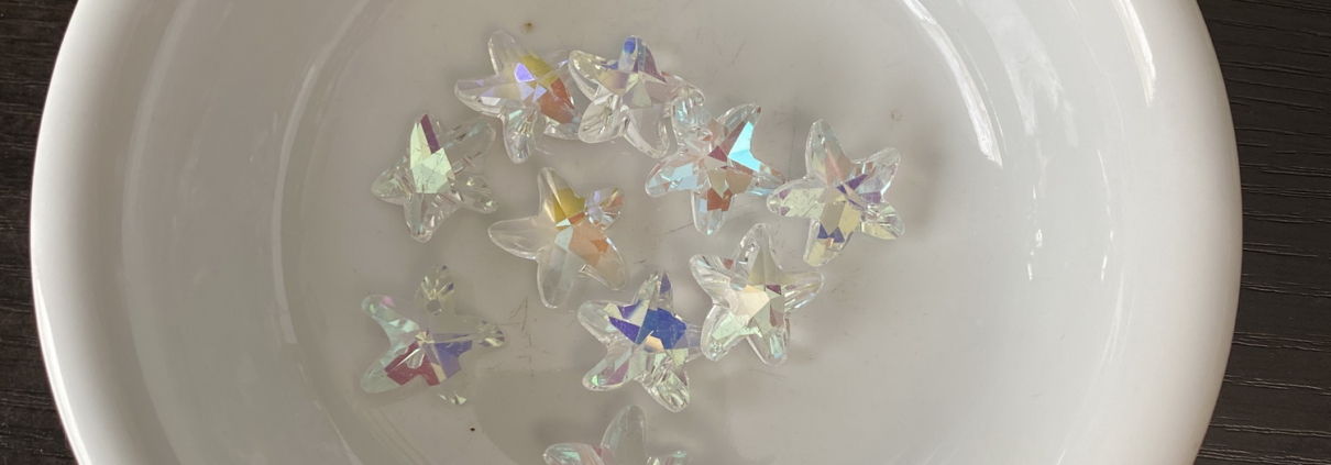 Glass Stars - Clear Iridised