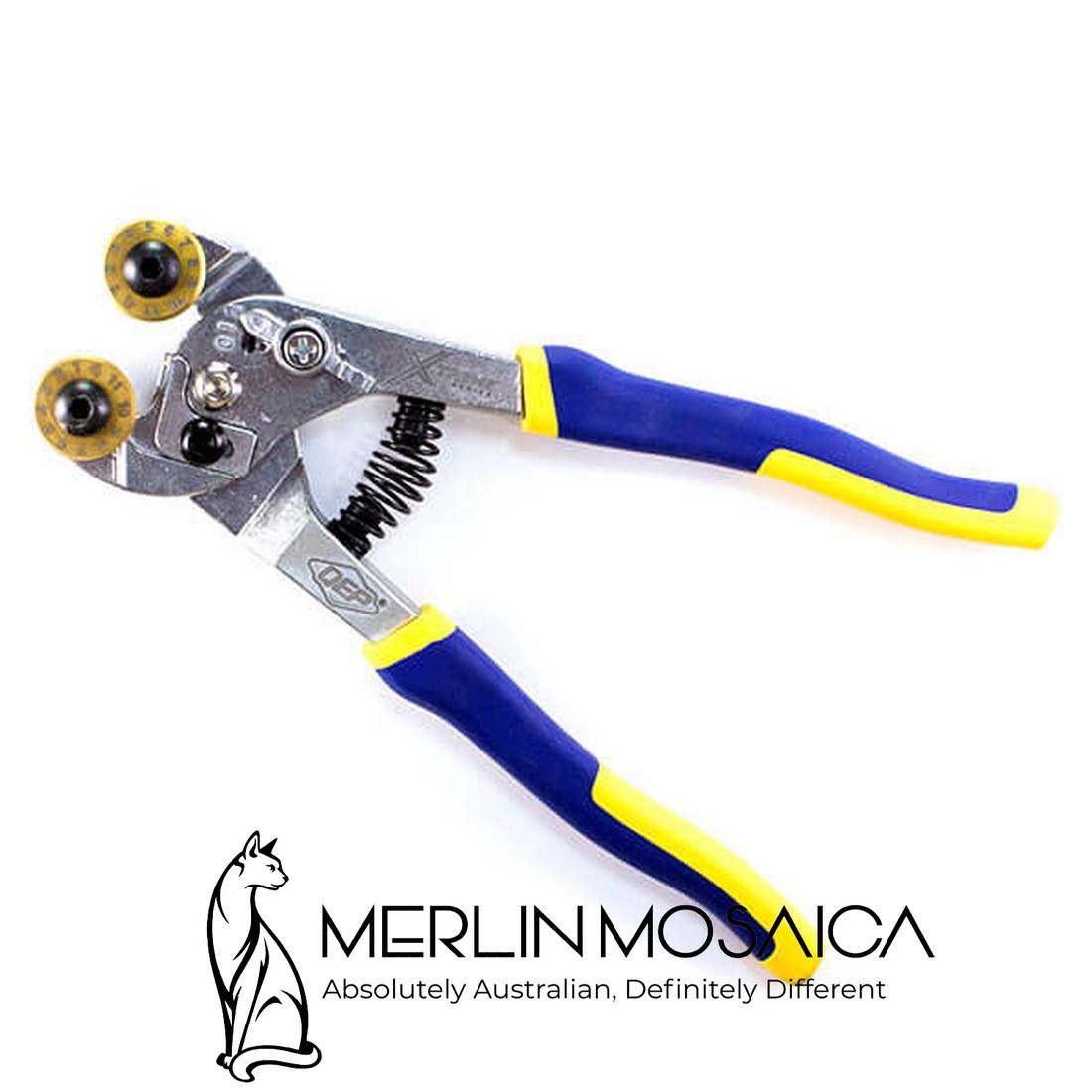 SeaBell Mosaic Tools – Wheeled Glass Nippers – UPGRADED - Merlin Mosaica