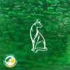 Mdi334hk med. green cobble iridised back