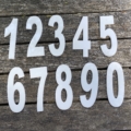 Numbers - Arial White 100mm