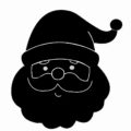 Cute,Santa,Clipart,Set,,Santa,Faces,Clip,Art,,Santa,Head,