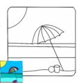 MM1600 - Beach Umbrella with example
