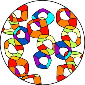 Irregular Rings Etched Round Panel - MDF